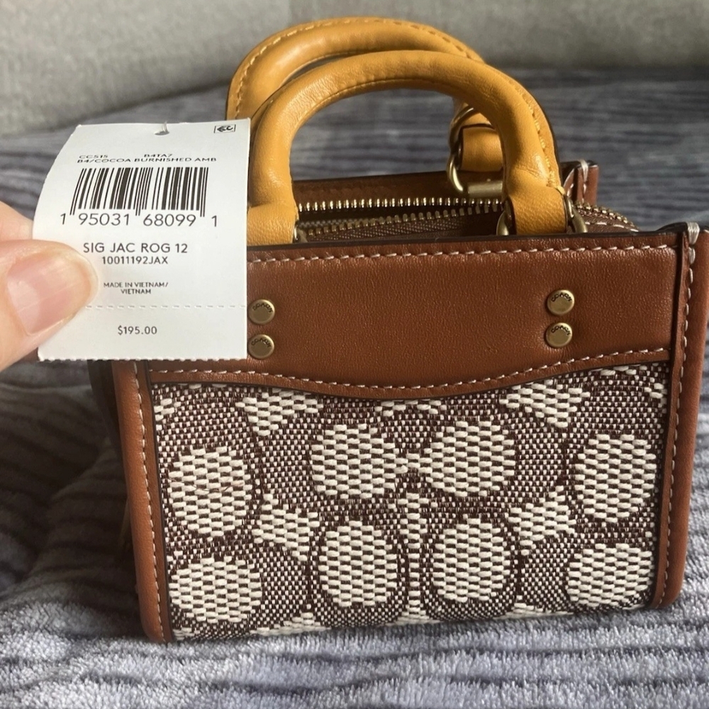 Coach Rogue 12 Mini Crossbody In Signature Textile Jacquard